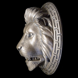 Lion Head Sculpture - Bronze
