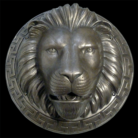 Bronze lion fountainhead